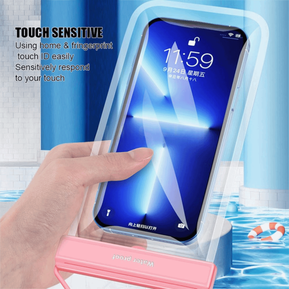 Dry Bag Waterproof - Wasserdichte Handyhülle mit Touchscreen, einfarbig, mit