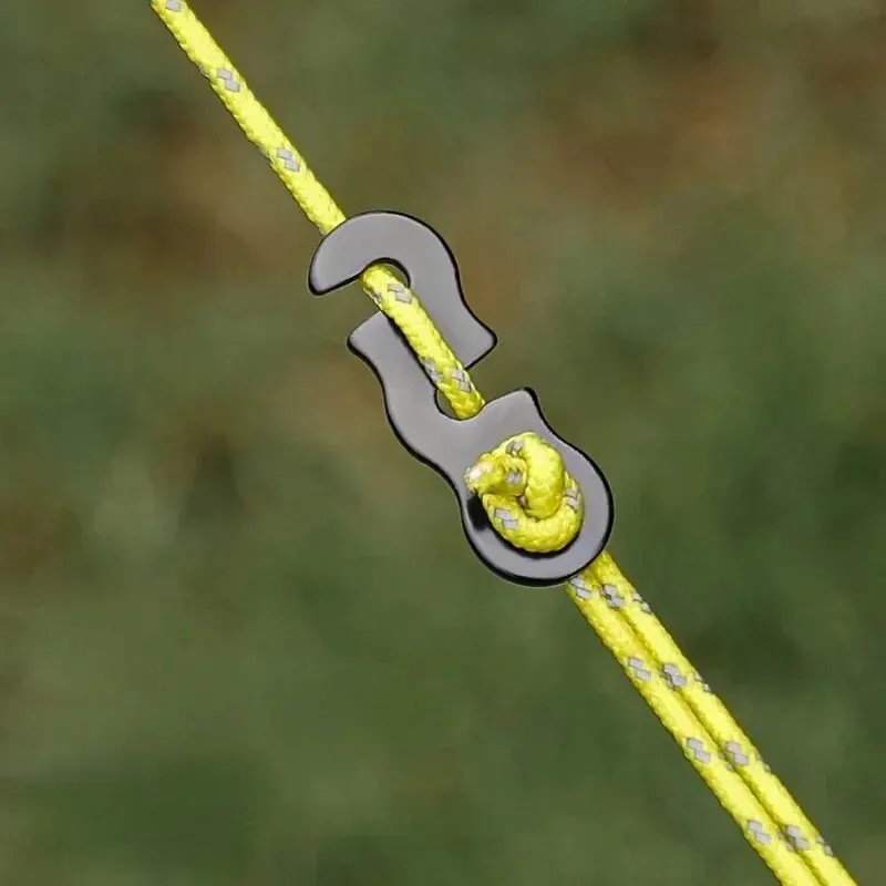 Outdoor Camping Extension Cord - 10 Stück Verstellbare Camping-Zeltseil-Spanner S-Typ Befestigungsset