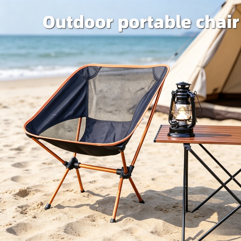 Outdoor Camping Loveseat - Ultraleichter Aluminium-Legierung Mondstuhl Camping Klappbarer Tragbarer
