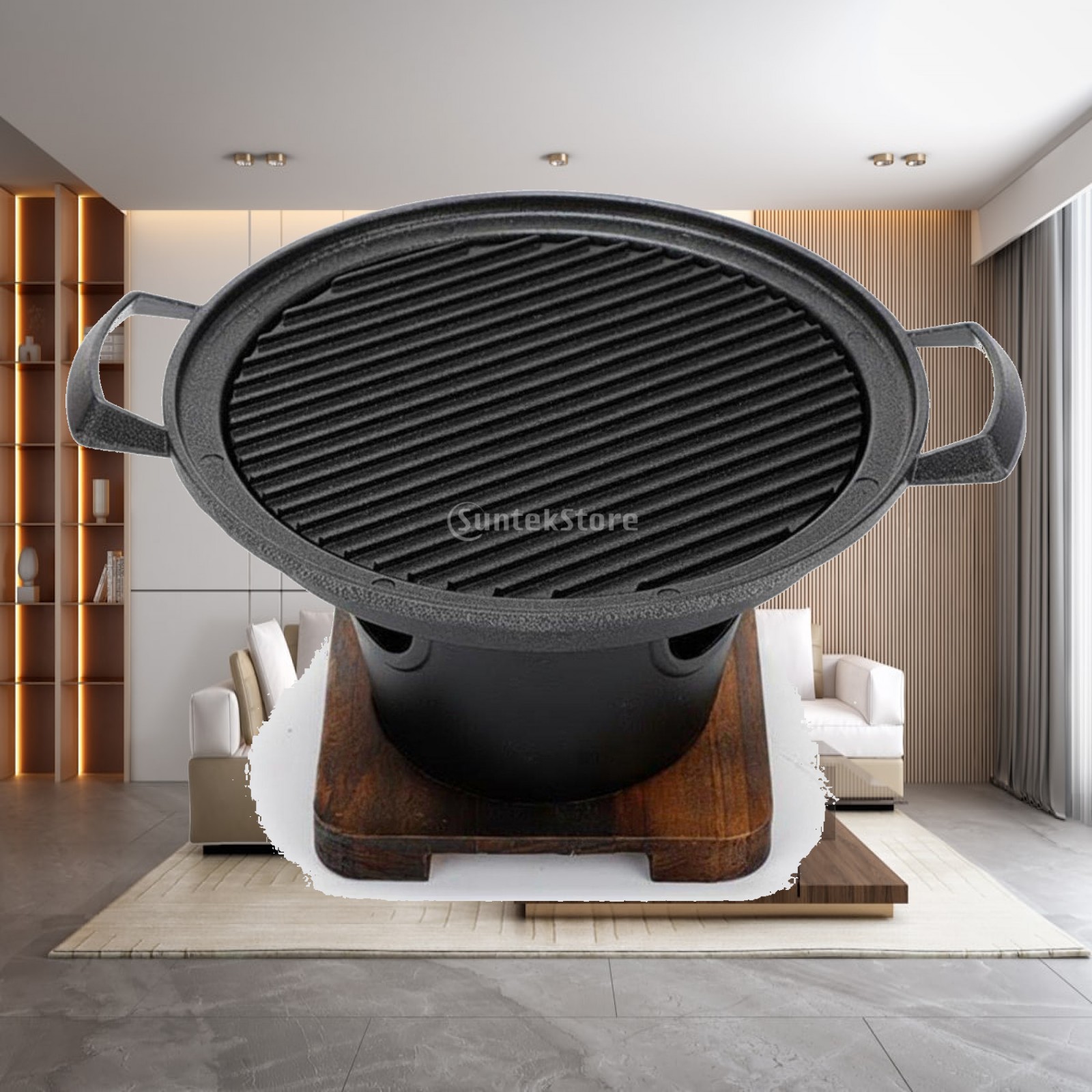 Outdoor Camping Griddle - Outdoor-Grill Mini Tischgrill Elektrische Antihaftpfanne Koreanischer