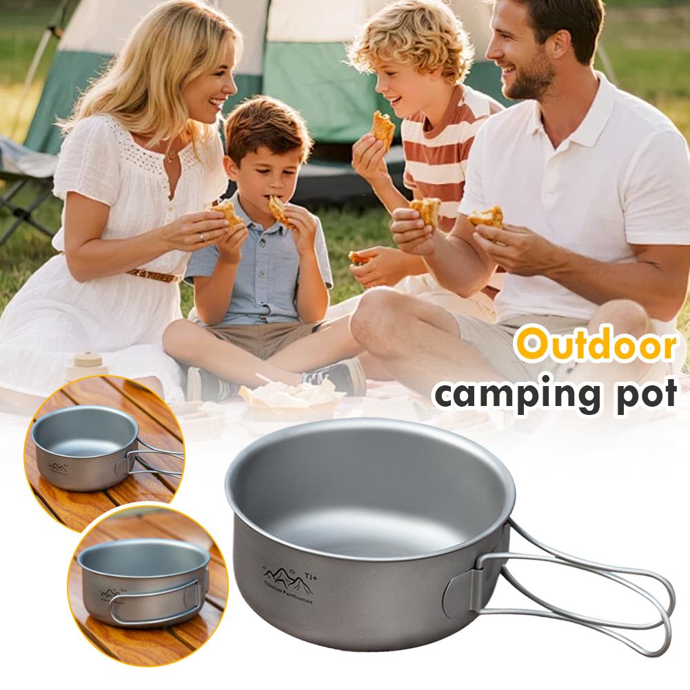 Japanese Outdoor Camping - Titan Japanischer Camping-Topf Tragbares Faltbares Kochgeschirr