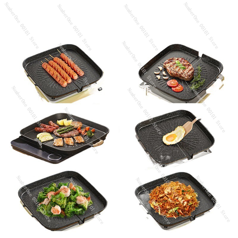 Outdoor Camping Griddle - Outdoor Maifan-Stein BBQ-Grillpfanne Koreanischer Stil Barbecue-Platte