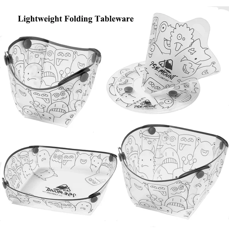 Outdoor Camping Dining Set - Outdoor leichtes Klapp geschirr tragbare Schüssel