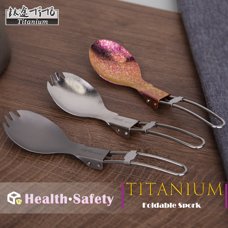 Outdoor Camping Dining Set - TiTo Titan Klapp Spork Tragbare Outdoor