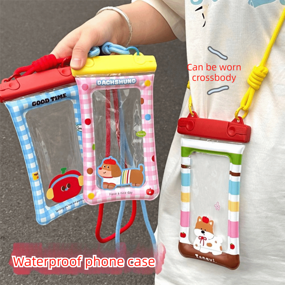 Dry Bag Waterproof - Transparente Wasserdichte Handytasche PVC Doppelte Hängeschnur