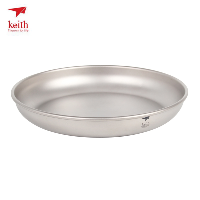 Outdoor Camping Dining Set - Keith Titanplatte Camping Titangeschirr 150 ml-450