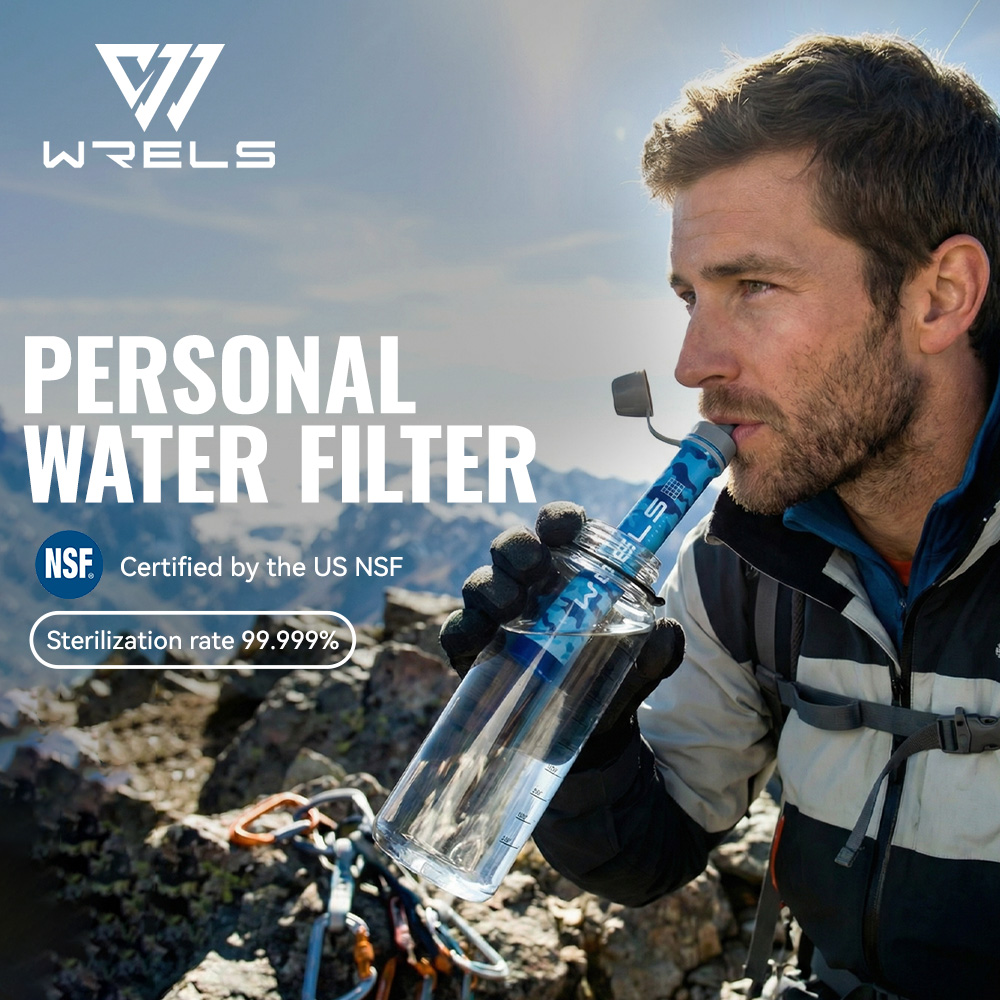 Outdoor Camping Water Filter - WRELS Tragbares Wasserfilterset für den Außenbereich,