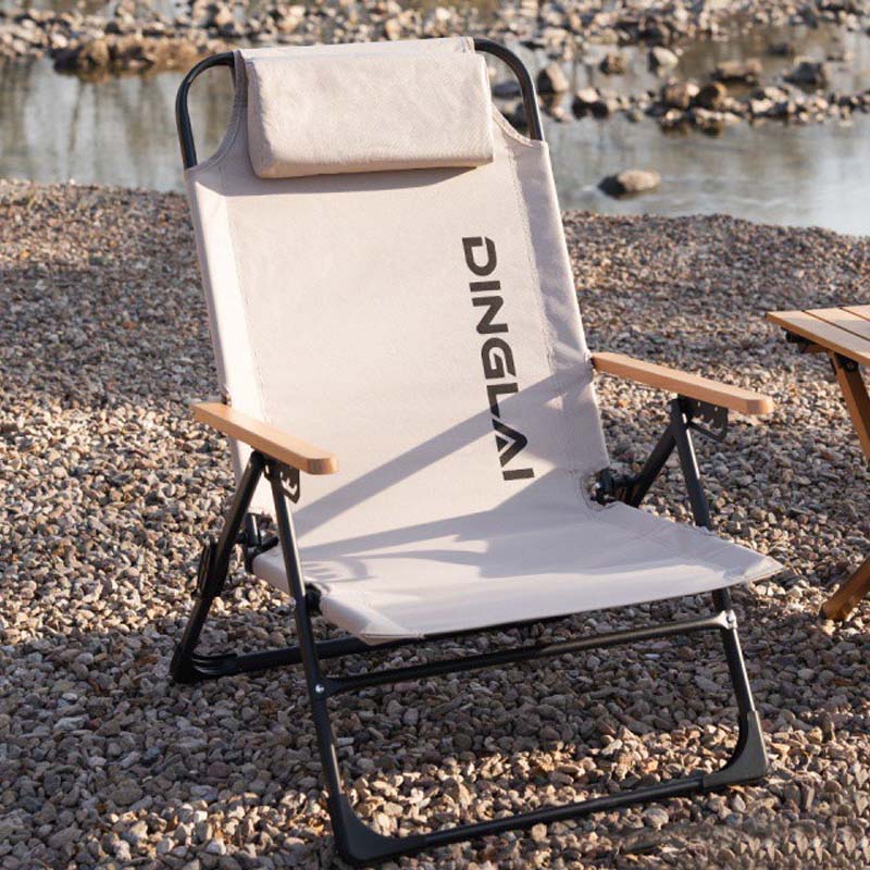 Outdoor Camping Loveseat - Outdoor-Klappstuhl, tragbarer Camping-Liegestuhl, winkelverstellbar mit abnehmbaren