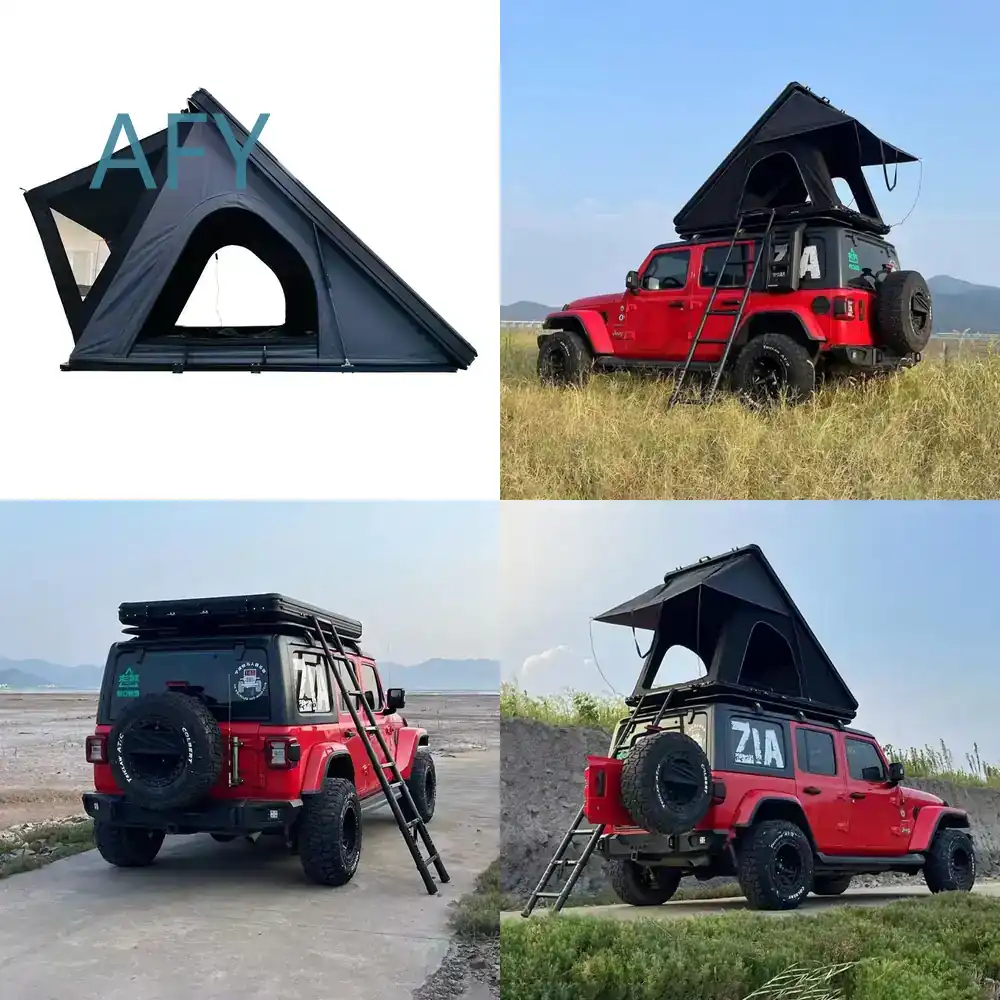 Outdoor Camping Van Tent - Outdoor Ultra-Dünnes Aluminium-Legierung Hydraulisches Dreieckiges Dachzelt