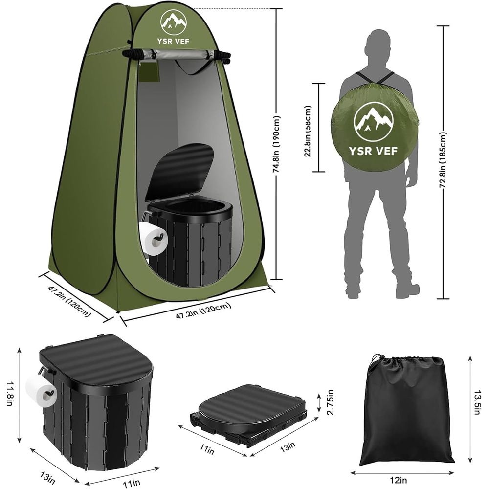 Tragbares Toiletten-Set, Campi – Outdoor Camping Bewertung und Preis