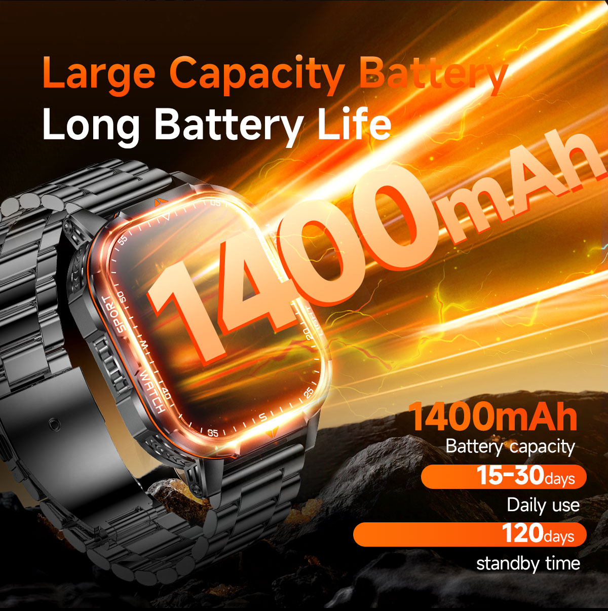 2026 Neue Smartwatch mit 1400m – Outdoor Camping Japan Bewertung und Preis