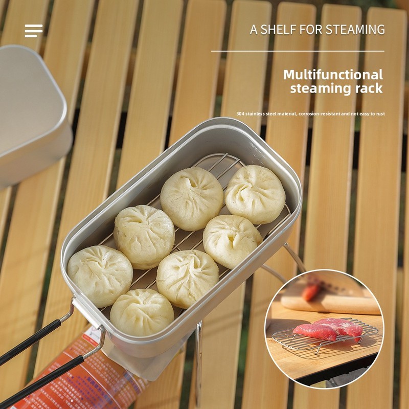 Japanische Aluminium-Lunchbox, – Japanese Outdoor Camping Bewertung und Preis