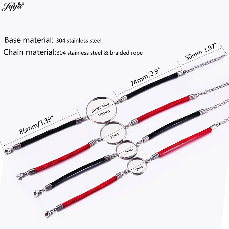 4 teile/los 18-30mm Edelstahl  – Paracord Bracelet Bewertung und Preis