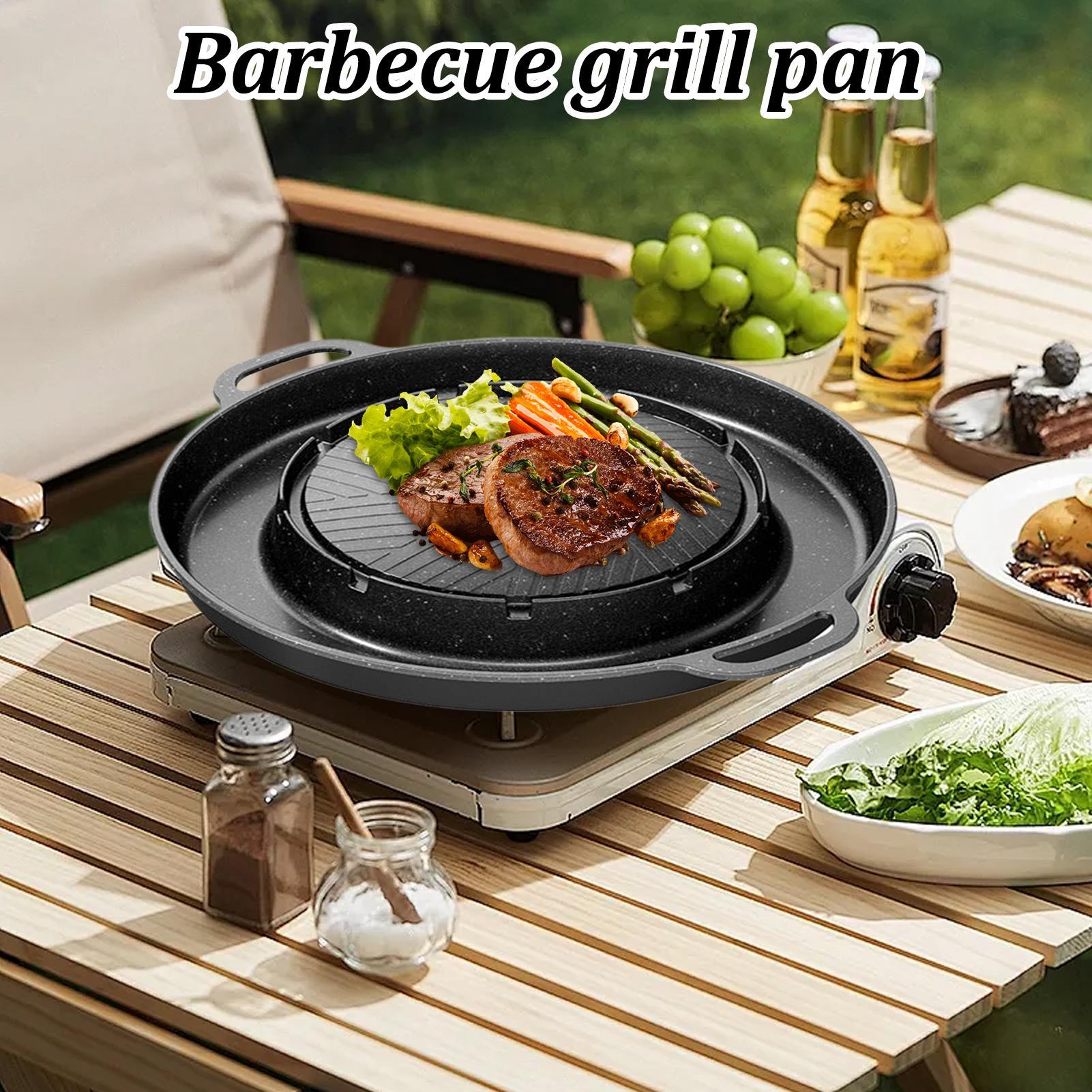 2-in-1-Grill und Hotpfanne für – Outdoor Camping Griddle Bewertung und Preis
