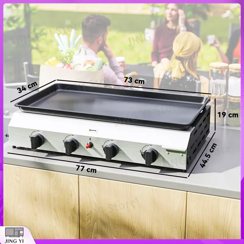 Gasgrill BBQ-Grill mit Antihaf – Outdoor Camping Griddle Bewertung und Preis