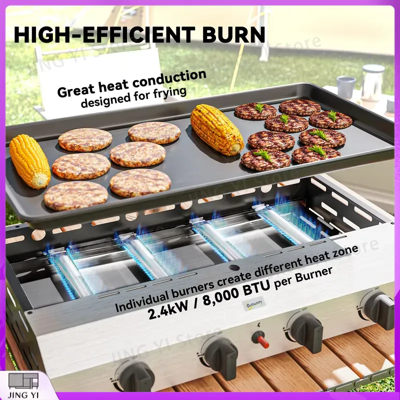 Gasgrill BBQ-Grill mit Antihaf – Outdoor Camping Griddle Bewertung und Preis