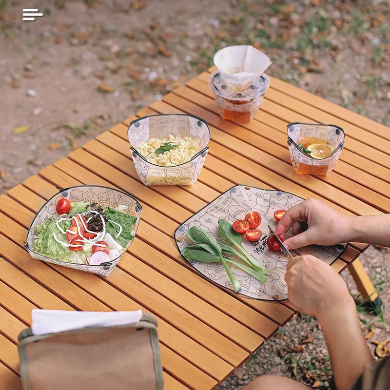 Outdoor leichtes Klapp geschir – Outdoor Camping Dining Set Bewertung und Preis