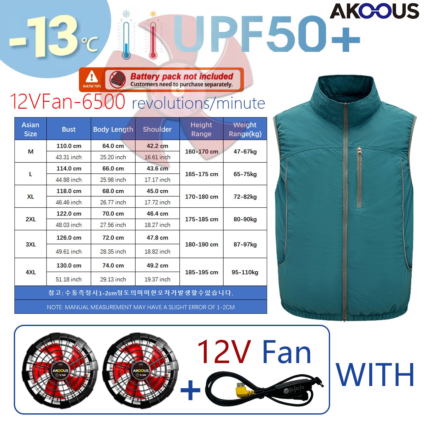 12V 5V USB Ärmellose Kühlweste – Outdoor Camping Air Conditioner Bewertung und Preis