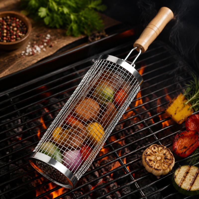 Runder Grillkorb-Set aus Edels – Outdoor Camping Cooking Set Bewertung und Preis