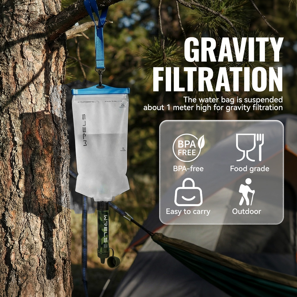 WRELS Tragbares Wasserfilterse – Outdoor Camping Water Filter Bewertung und Preis