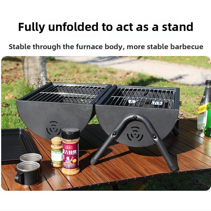 Outdoor-BBQ-Grill aus Kohlenst – Outdoor Camping Griddle Bewertung und Preis